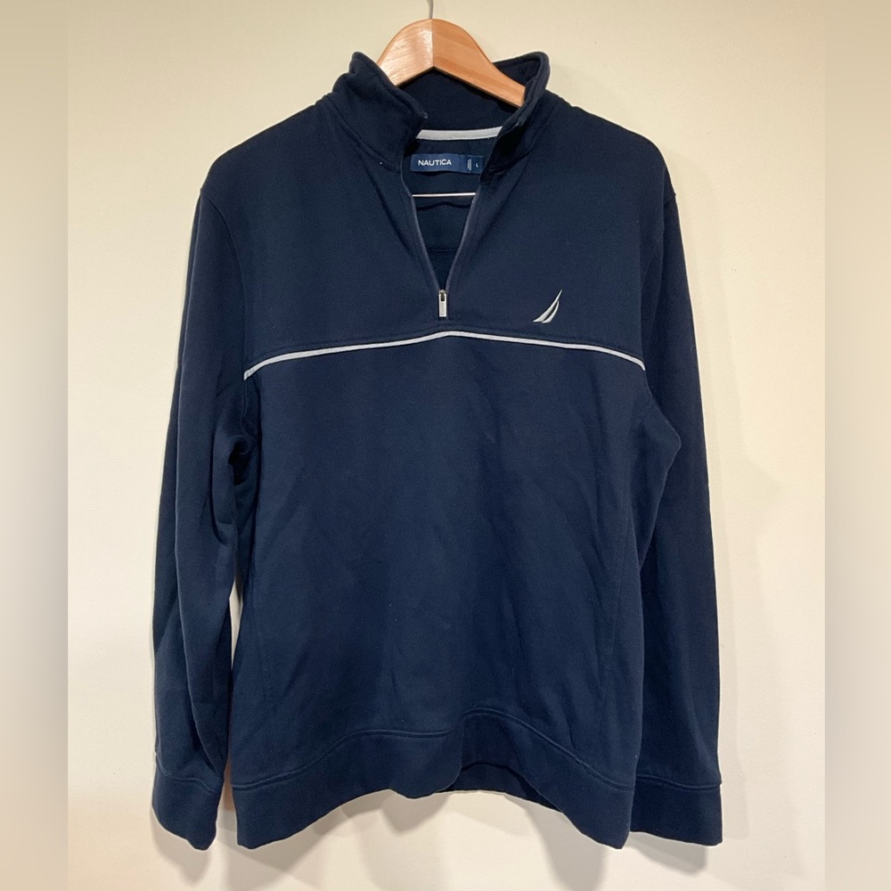 Nautica Men’s Quarter Zip Sweater
